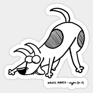 Manic Marty 3 Sticker